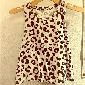 Dalmatian/cheetah print crop top